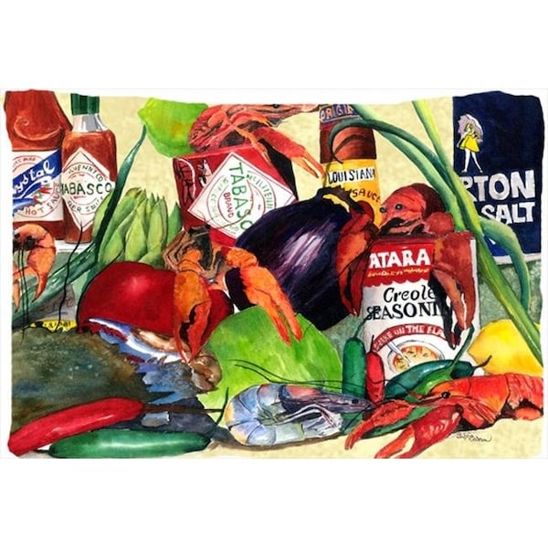 Carolines Treasures Carolines Treasures 1020PILLOWCASE 20.5 x 30 in. Spices And Crawfish Moisture Wicking Fabric Standard Pillowcase 1020PILLOWCASE - main